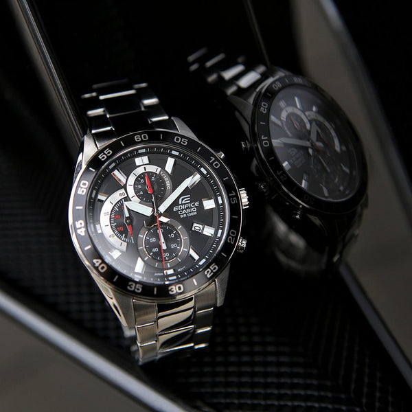Casio Edifice EFV - 550D - 1AVUDF Chronograph Quartz Stainless Steel Band Mens Watch - Zamana.pk