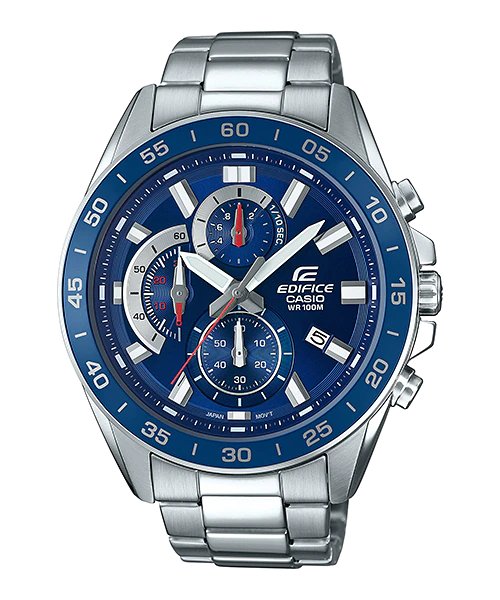 Casio Edifice EFV - 550D - 2AVUDF 100 - meter water resistance Date display - For Men - Zamana.pk