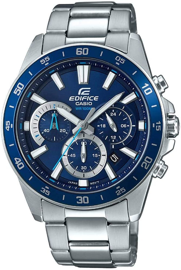 Casio Edifice EFV - 570D - 2AVUDF Analog Quartz Silver Stainless Steel Men's Watch - Zamana.pk
