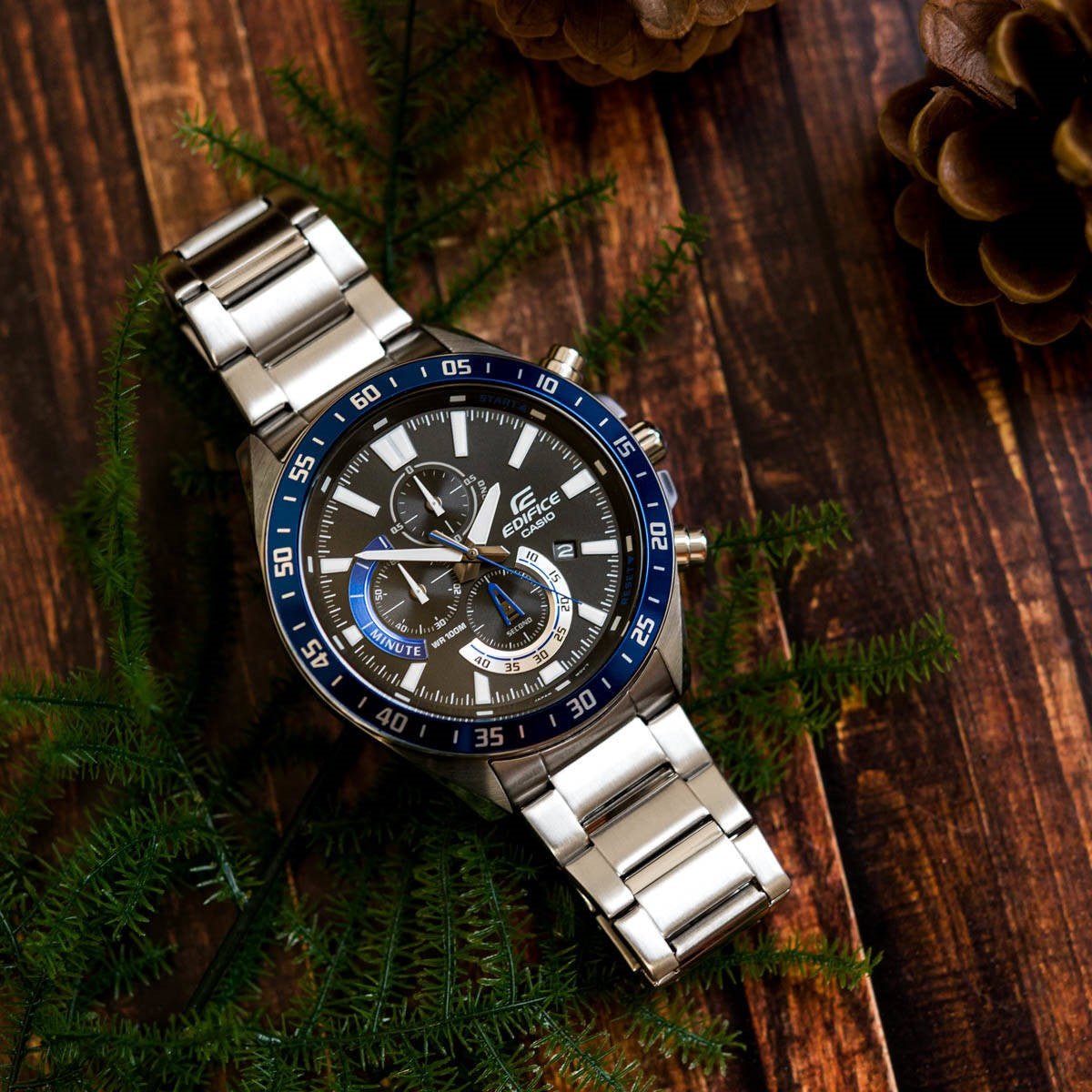 Casio Edifice - EFV - 620D - 1A2 - Stainless Steel Watch For Men - Zamana.pk Main image
