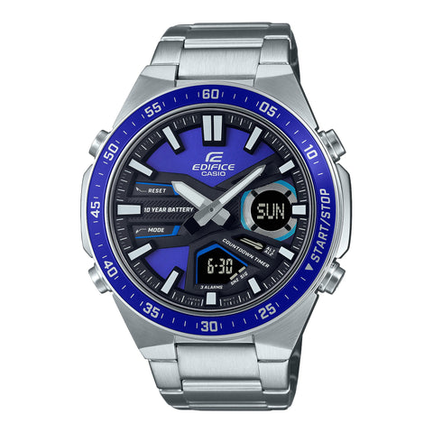 Casio Edifice - EFV - C110D - 2A - Stainless Steel Watch For Men - Zamana.pk