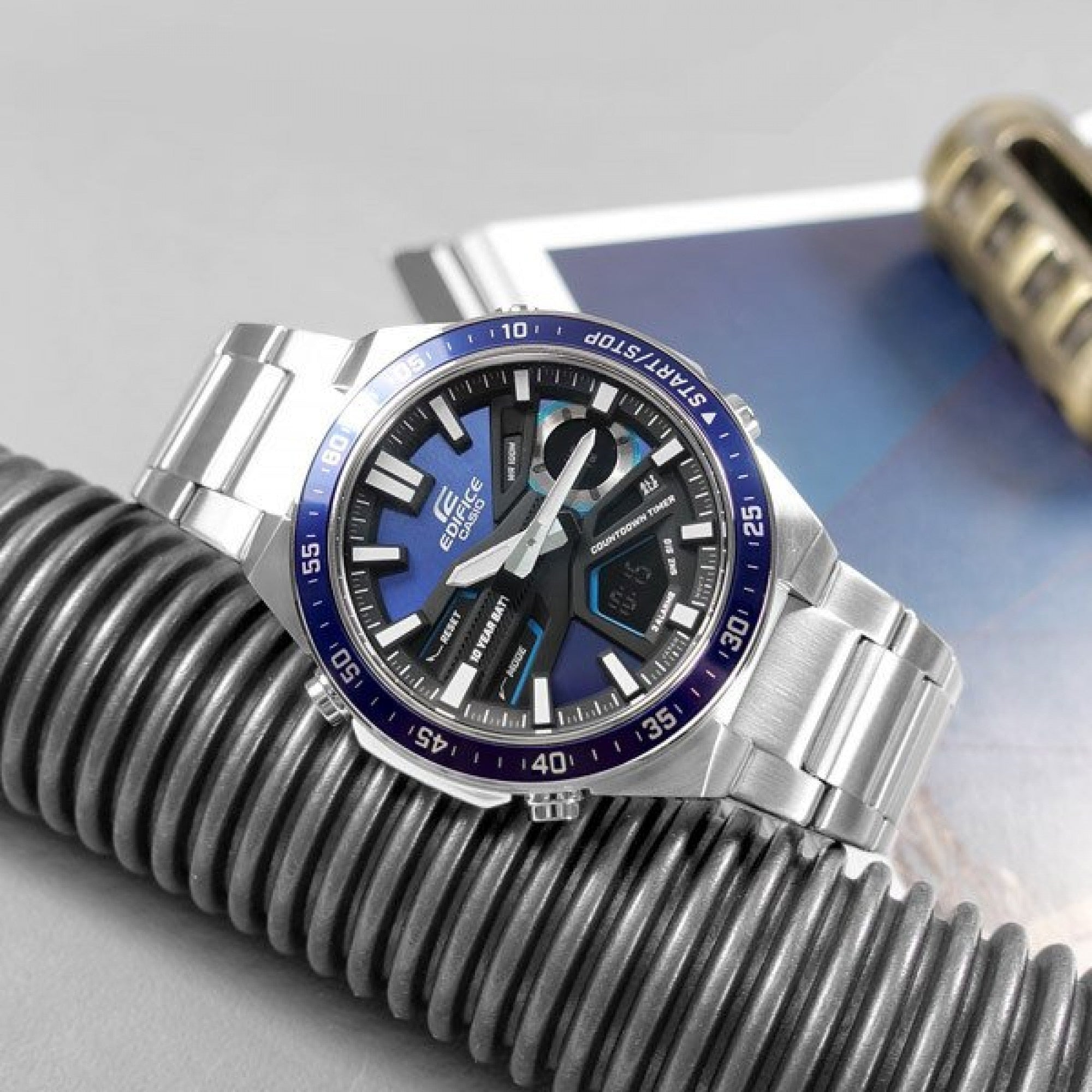 Casio Edifice - EFV - C110D - 2A - Stainless Steel Watch For Men - Zamana.pk Main image