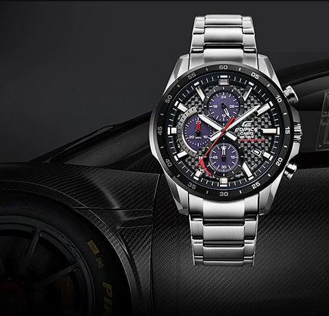 Casio Edifice EQS - 900DB - 1AVUDF(EX434) Solar Powered Chronograph Men's Watch - Zamana.pk
