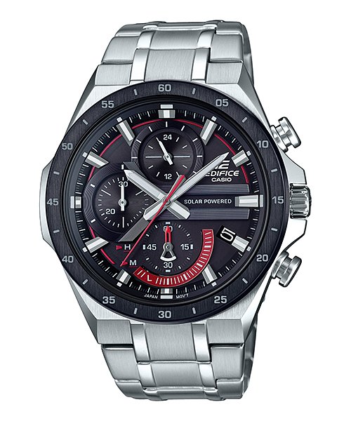 Casio Edifice EQS - 920DB - 1AVUDF (EX487) Chronograph Solar Powered Men's Stainless steel band Watch - Zamana.pk Main image