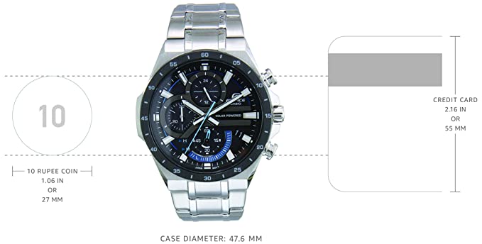 Casio Edifice EQS - 920DB - 1BVUDF Chronograph Black Dial Men's Watch - Zamana.pk