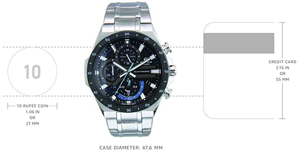 Casio Edifice EQS - 920DB - 1BVUDF Chronograph Black Dial Men's Watch - Zamana.pk