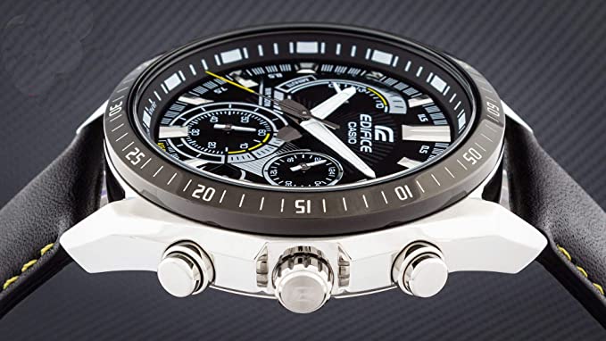 Casio Edifice Genuine leather band EFR - 570BL - 1A - For Men - Zamana.pk