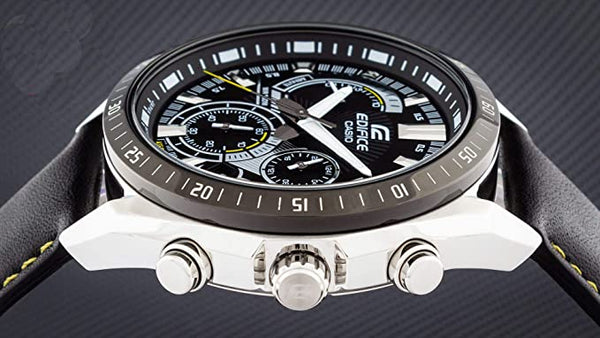 Casio Edifice Genuine leather band EFR - 570BL - 1A - For Men - Zamana.pk