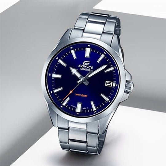 Casio Edifice Men's Analog EFV - 100D - 2AVUDF Stainless Steel Band Casual Watch - Zamana.pk