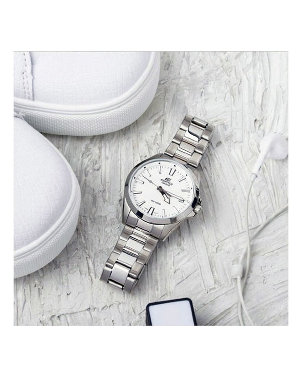 Casio Edifice Men's Analog EFV - 100D - 7AVUDF Stainless Steel Band Casual Watch - Zamana.pk