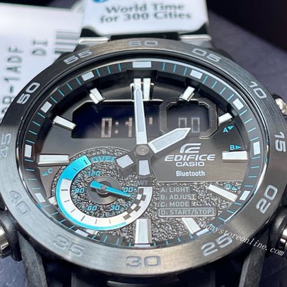 Casio Edifice Men's Watch - ECB - 40DB - 1ADF Men's Watch, Black Dial, Silver Band, Bluetooth - Zamana.pk