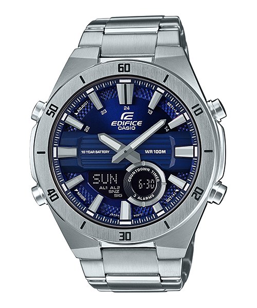 Casio Edifies Analogue - Digital Quartz ERA - 110D - 2AVEF Men's watch - Zamana.pk Main image