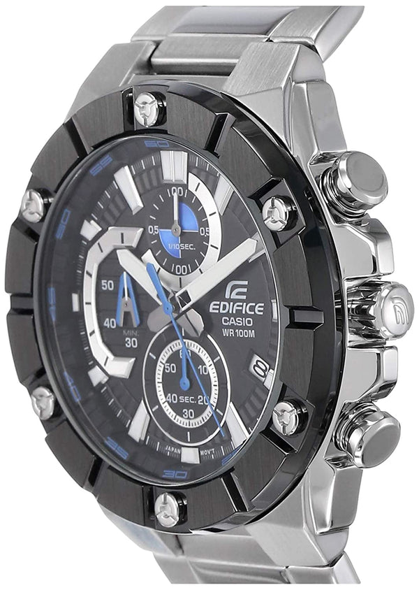 Casio EFR - 569DB - 1AVUDF Analog Black Dial Men's Watch - stainless steel band (ED488) - Zamana.pk