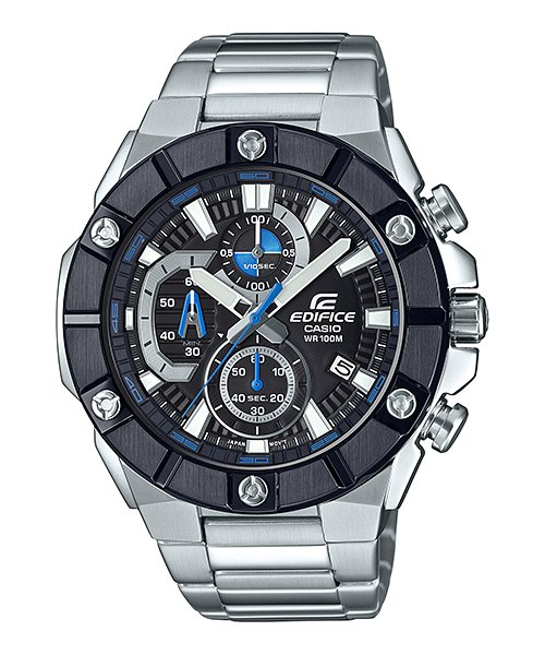 Casio EFR - 569DB - 1AVUDF Analog Black Dial Men's Watch - stainless steel band (ED488) - Zamana.pk Main image