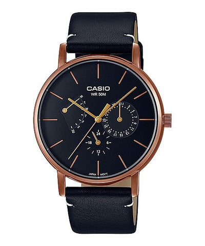 Casio Enticer Analog Black Dial Men's Watch - MTP - E320RL - 1EVDF(A1843) - Zamana.pk