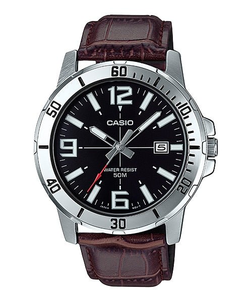 Casio Enticer Analog Black Dial Men's Watch - MTP - VD01L - 1BVUDF - Zamana.pk