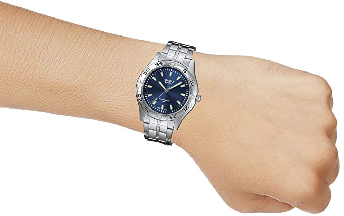 Casio Enticer Analog Blue Dial Men's Watch - MTP - 1243D - 2AVDF - Zamana.pk