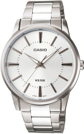 Casio Enticer Analog Silver Dial Men's Watch - MTP - 1303D - 7AVDF - Zamana.pk