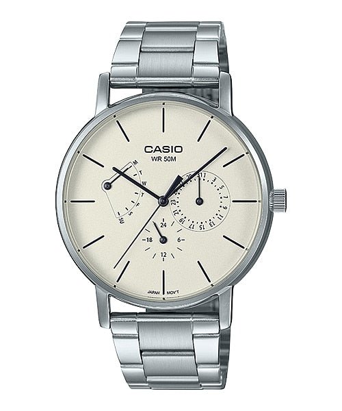 Casio Enticer Analog Silver Dial Men's Watch - MTP - E320D - 9EVDF(A1840) - Zamana.pk Main image