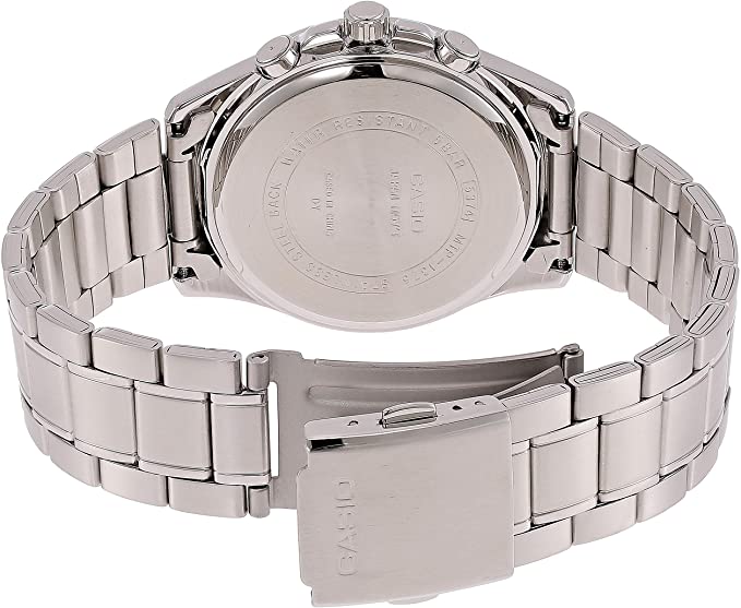 Casio Enticer Chronograph White Dial Men's Watch - MTP - 1375D - 7AVDF - Zamana.pk