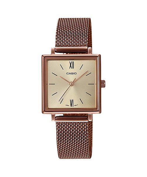 Casio Enticer Ladies Analog Rose Gold Dial Women's Watch LTP - E155MR - 9BDF - Zamana.pk Main image