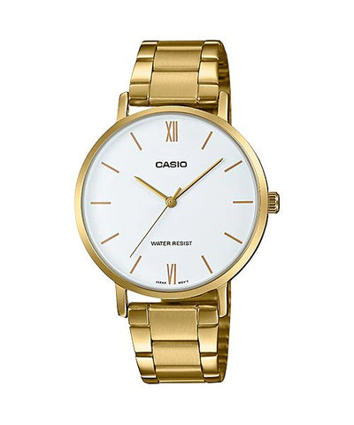 Casio Enticer Ladies Analog White Dial Women's Watch LTP - VT01G - 7BUDF - Zamana.pk