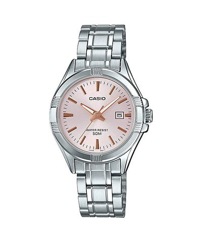 Casio Enticer LTP - 1308D - 4AVDF Ladies Analog Pink Dial Women's Watch. - Zamana.pk