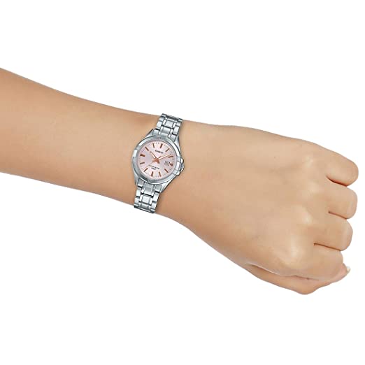 Casio Enticer LTP - 1308D - 4AVDF Ladies Analog Pink Dial Women's Watch. - Zamana.pk