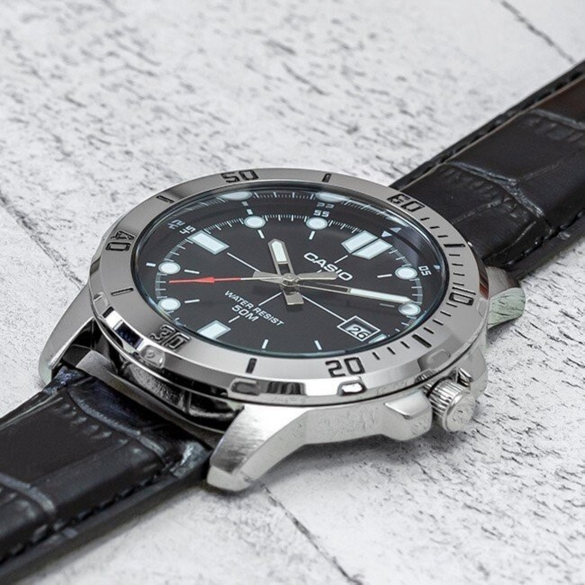 Casio Enticer Men Analog Black Dial Men's Watch - MTP - VD01L - 1EVUDF - Zamana.pk