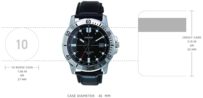 Casio Enticer Men Analog Black Dial Men's Watch - MTP - VD01L - 1EVUDF - Zamana.pk