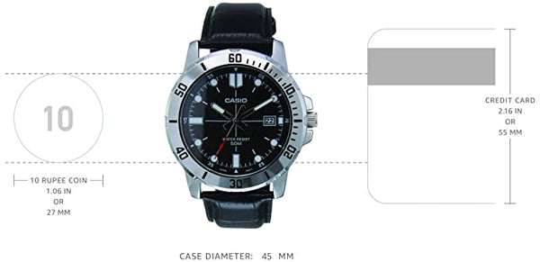 Casio Enticer Men Analog Black Dial Men's Watch - MTP - VD01L - 1EVUDF - Zamana.pk
