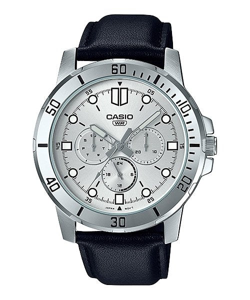 Casio Enticer Men Analog Silver Dial Men's Watch MTP - VD300L - 7EUDF - Zamana.pk Main image