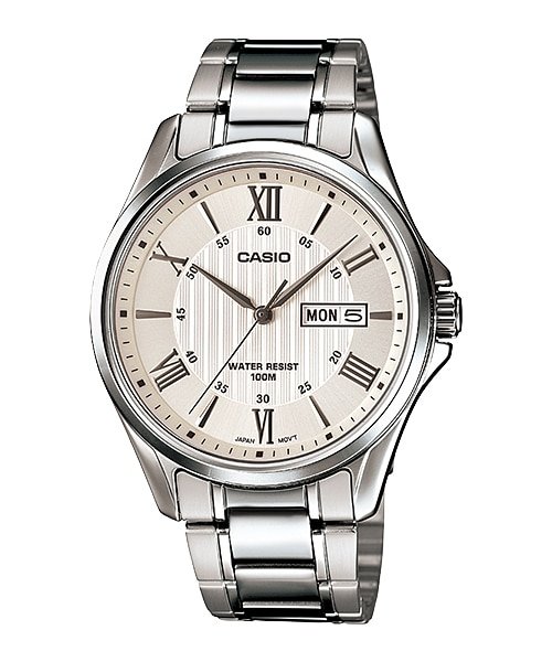 Casio Enticer Men Analog White Dial Men's Watch - MTP - 1384D - 7AVDF - Zamana.pk