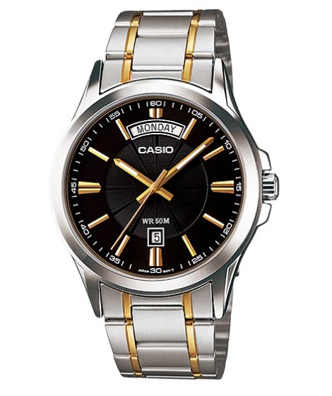 Casio Enticer Men's Watch (MTP - 1381G - 1AVDF) - Zamana.pk Main image