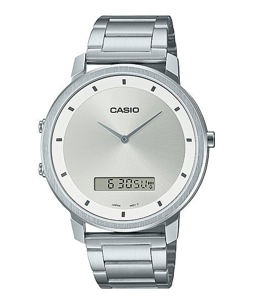Casio Enticer MTP - B200D - 7EDF Silver Dial Men's Watch - Zamana.pk Main image