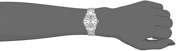 Casio Enticer MTP - V001D - 7BUDFMen Analog Silver Dial Men's Watch - Zamana.pk