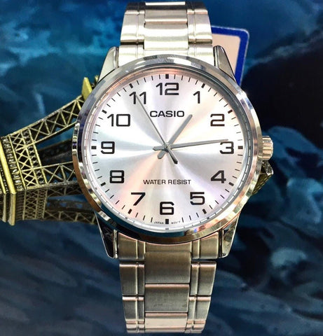 Casio Enticer MTP - V001D - 7BUDFMen Analog Silver Dial Men's Watch - Zamana.pk
