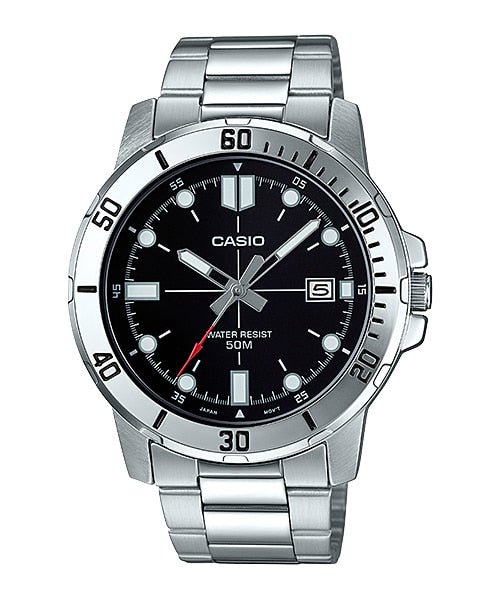 Casio Enticer MTP - VD01D - 1EVUDF Analog Black Dial Men's Watch. - Zamana.pk