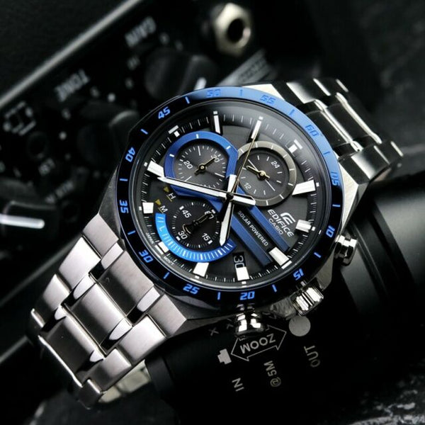 Casio EQS - 920DB - 2AVUDF Edifice Solar Powered Analog Watch - For Men - Zamana.pk