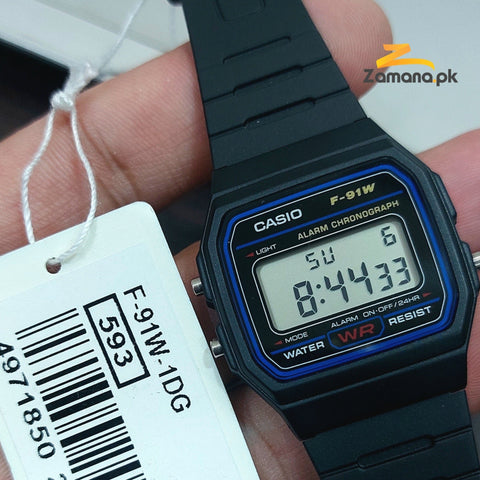 Casio F - 91W - 1D For Men - Digital, Sport Watch - Zamana.pk