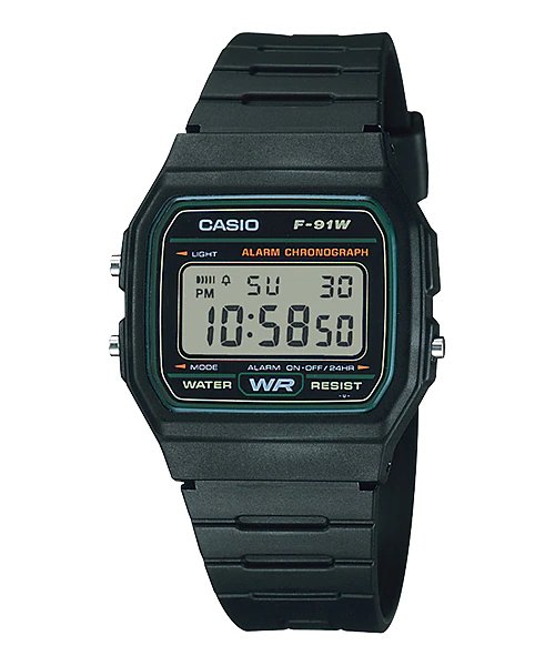 CASIO F - 91W - 3S MEN'S VINTAGE SERIES DIGITAL RESIN WATCH - Zamana.pk