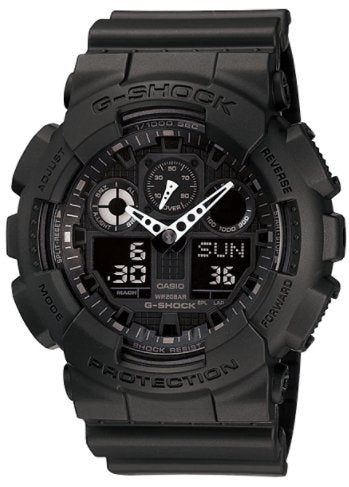 Casio G - Shock Analog - Digital Black Dial Men's Watch - GA - 100 - 1A1DR - Zamana.pk Main image
