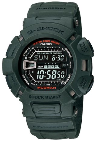Casio G - Shock G - 9000 - 3VSDR Men's Black Dial Resin Band Watch - Zamana.pk Main image