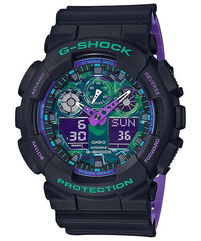Casio G SHOCK GA - 100BL - 1A Chronograph Men's Watch - Zamana.pk