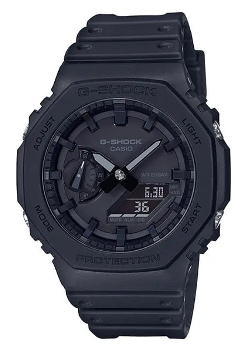 Casio G-Shock GA-2100-1A1DR Casioak with resin case and band, available at Zamana.pk