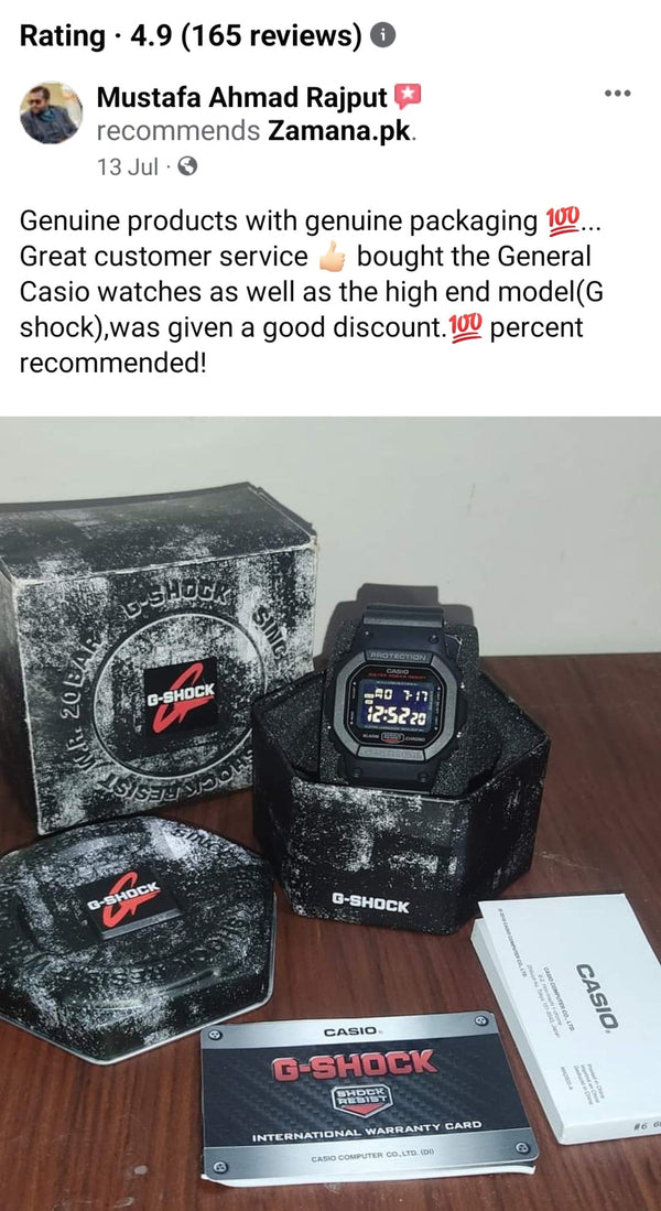 Casio G - Shock Shock Resistant - DW - 5600HR - 1A - Watch For Men - Zamana.pk
