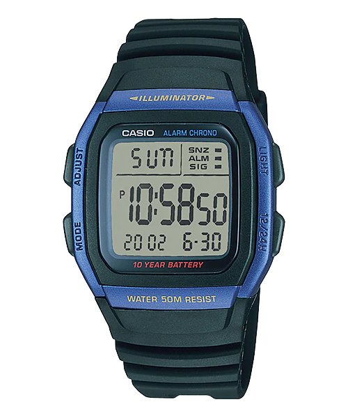 Casio General Men's Watches Digital W - 96H - 2AVDF - Zamana.pk Main image