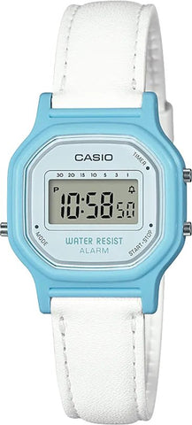 Casio LA - 11WL - 2A Girls Blue Digital Leather Band Watch - Zamana.pk