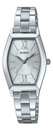 Casio Ladies Analog Stainless Steel Band Watch LTP - E167D - 7ADF - Zamana.pk Main image