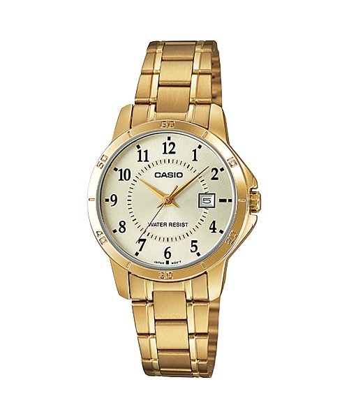 Casio Ladies Water Resistance - LTP - V004G - 9B - Watch - Zamana.pk